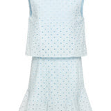 Celo Dress Aqua eyelet