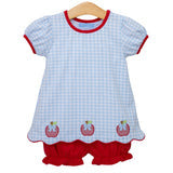 Apple trio bloomer set