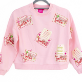 Letters to santa Light pink sweatshirt