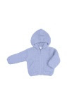 Chenille Hooded Jacket Dusty Blue